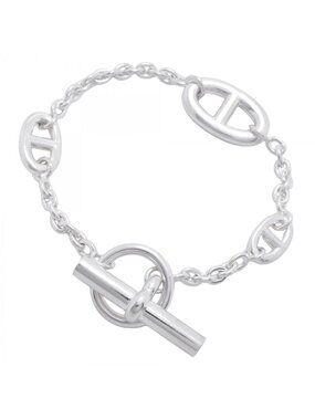 Hermes Bracelet Chaine D'ancre Farandole 925 Sterling Silver